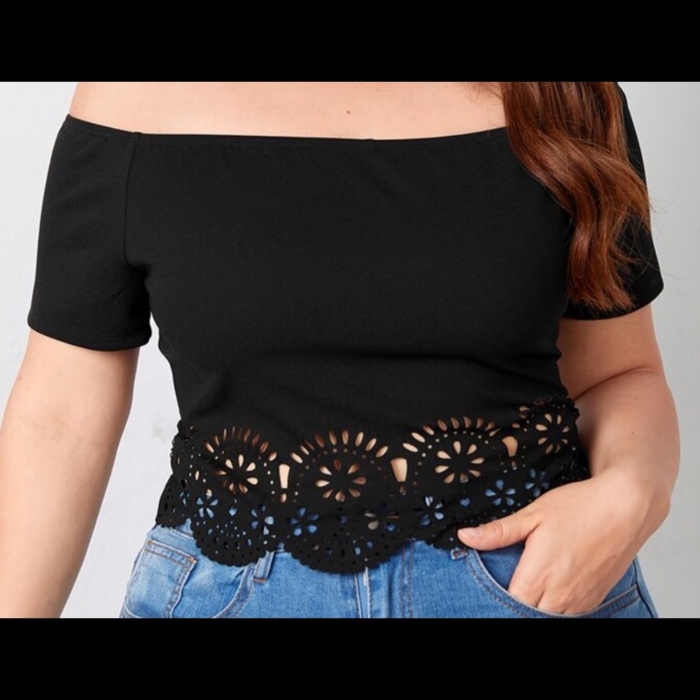 SHEIN a black off the shoulder